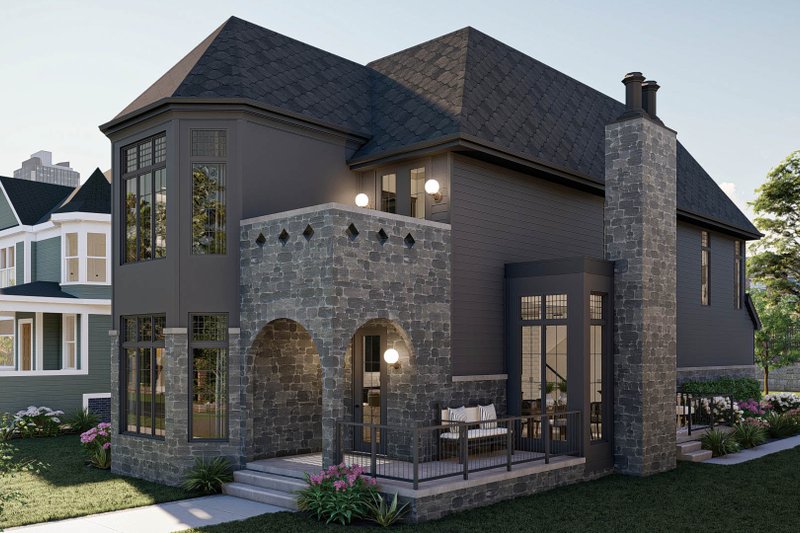 Home Plan - Exterior - Other Elevation 1 for European House Plan #455-588 - 3 bed, 3.5 bath