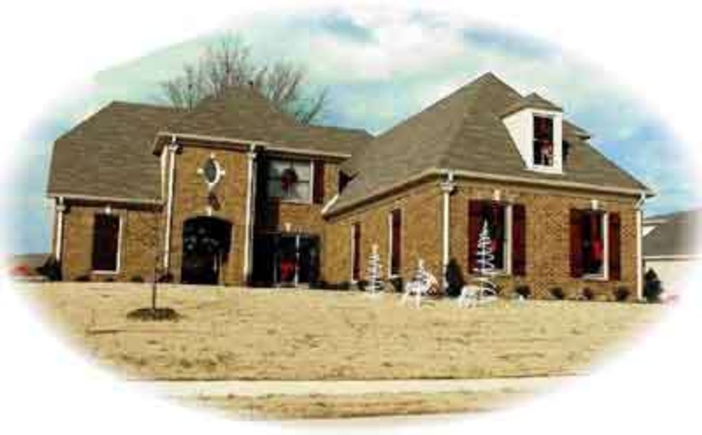 Exterior - Front Elevation 2 for Colonial House Plan #81-554 - 4 bed, 3.5 bath
