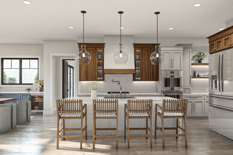 Architectural House Design - Interior - Kitchen for Beach House Plan #455-534 - 2 bed, 2 bath