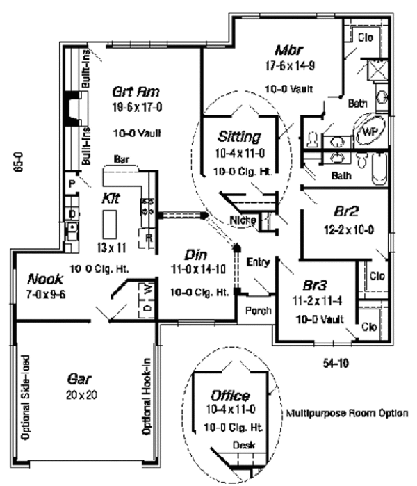 European Floor Plan - Main Floor Plan #329-239