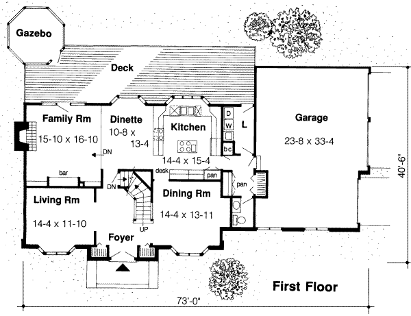 European Floor Plan - Main Floor Plan #312-249