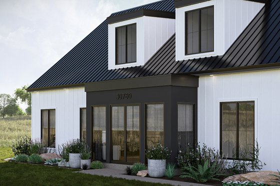 Exterior - Other Elevation 4 for Barndominium House Plan #455-459 - 2 bed, 2 bath