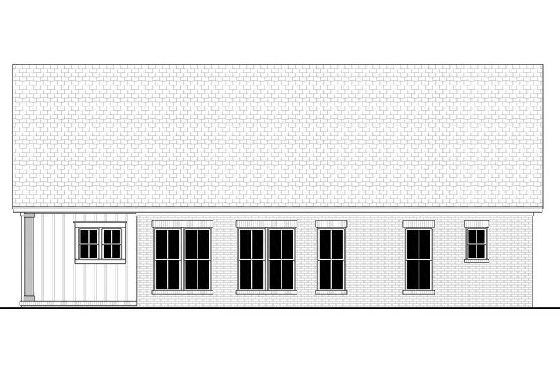 Home Plan - Exterior - Rear Elevation 3 for Farmhouse House Plan #430-433 - 3 bed, 2 bath