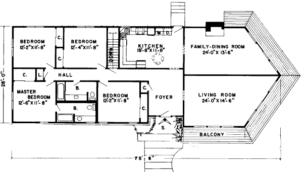 Modern Floor Plan - Main Floor Plan #312-172
