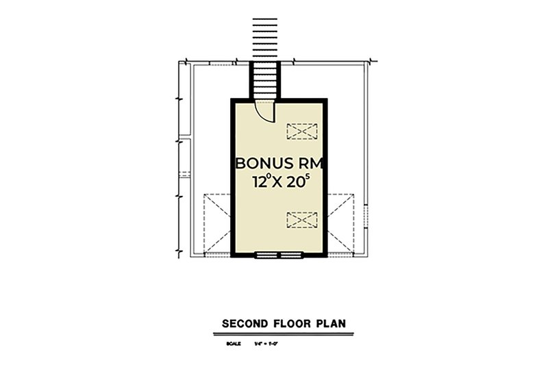 House Plan Design - Floor Plan - Upper Floor for Country House Plan #1070-37 - 3 bed, 2 bath