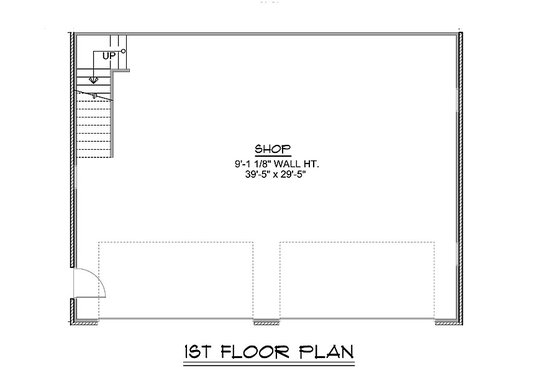 Floor Plan - Main Floor for Craftsman House Plan #1064-90, 0 bath