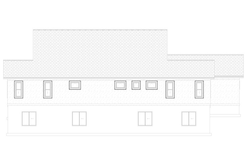 House Plan Design - Exterior - Rear Elevation 1 for Craftsman House Plan #1060-70 - 5 bed, 2.5 bath
