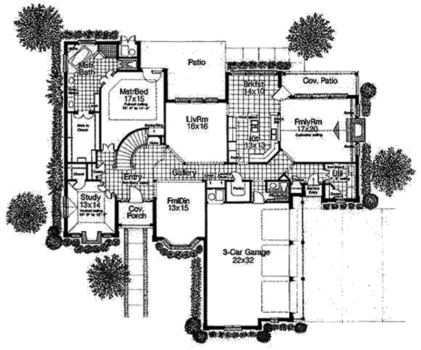 European Floor Plan - Main Floor Plan #310-639