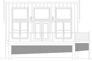 Exterior - Front Elevation 3 for Modern House Plan #932-343 - 1 bed, 1 bath