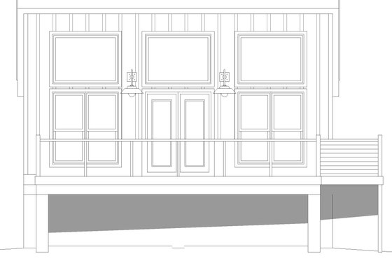 Exterior - Front Elevation 3 for Modern House Plan #932-343 - 1 bed, 1 bath