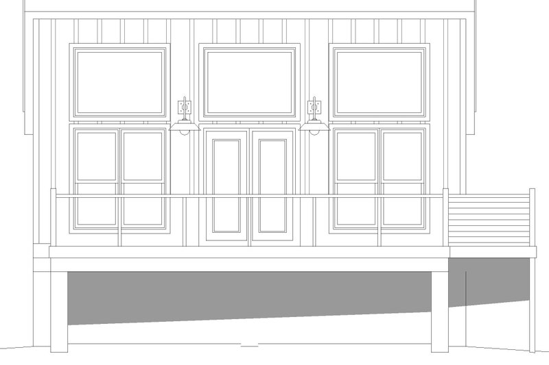Dream House Plan - Exterior - Front Elevation 3 for Modern House Plan #932-343 - 1 bed, 1 bath