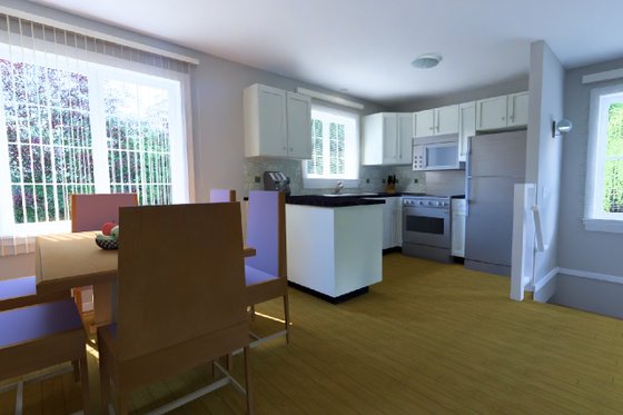 Interior - Kitchen for Traditional House Plan #126-174 - 1 bed, 1 bath