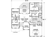 Traditional Style House Plan - 3 Beds 2 Baths 1800 Sq/Ft Plan #56-635 
