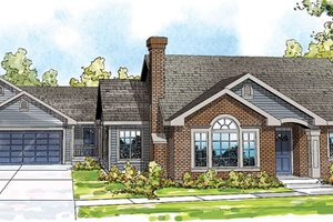 Traditional Exterior - Front Elevation Plan #124-857