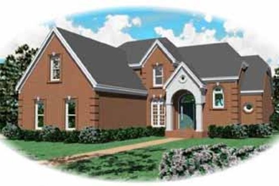 Exterior - Front Elevation for Traditional House Plan #81-334 - 3 bed, 2.5 bath