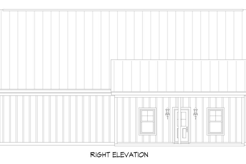 House Blueprint - Exterior - Other Elevation 1 for Craftsman House Plan #932-1356 - 1 bed, 1.5 bath