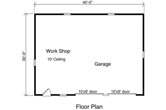 Floor Plan - Main Floor for Traditional House Plan #22-406, 0 bath