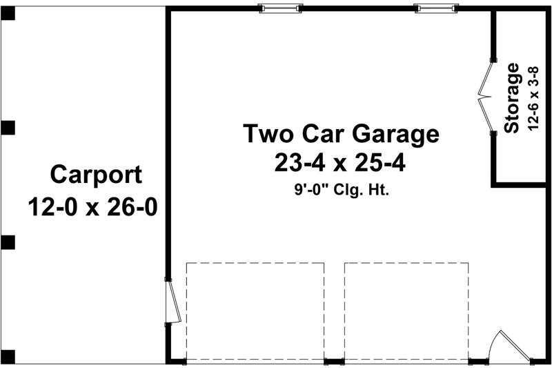 Home Plan - Floor Plan - Main Floor for Traditional House Plan #21-457, 0 bath