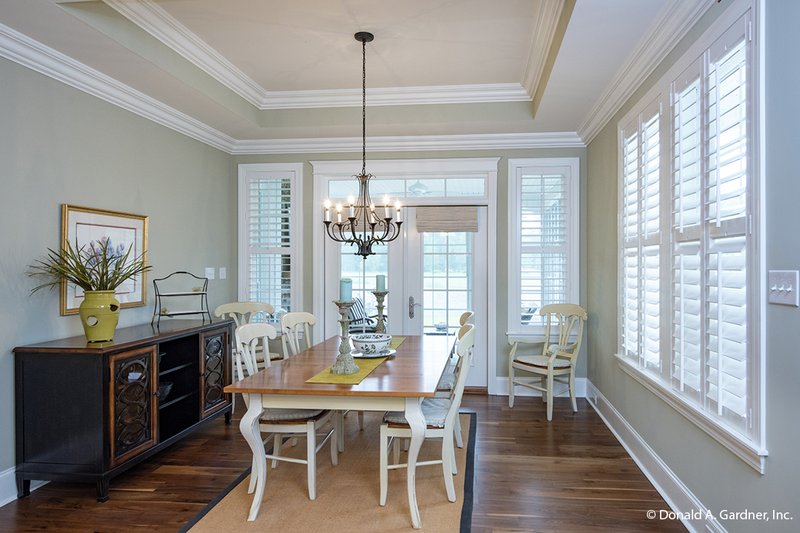 House Design - Interior - Dining Room for Ranch House Plan #929-1005 - 4 bed, 3 bath