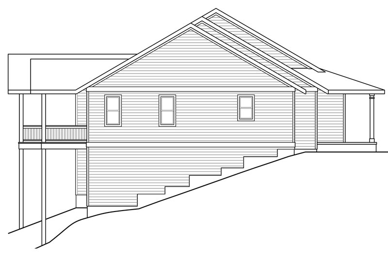 Architectural House Design - Exterior - Other Elevation for Country House Plan #124-1013 - 3 bed, 3 bath