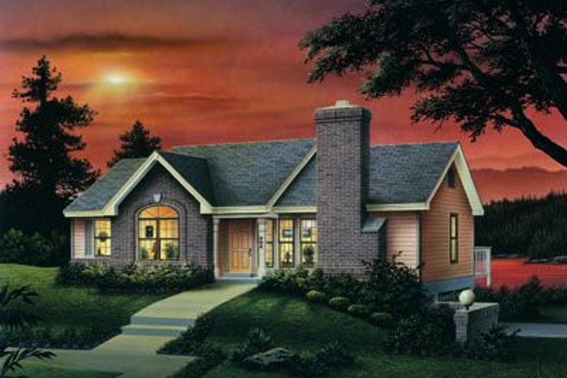 Home Plan - Traditional Exterior - Front Elevation Plan #57-157