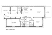 Contemporary Style House Plan - 3 Beds 2 Baths 1495 Sq/Ft Plan #126-279 