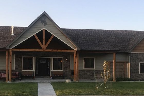 Exterior - Front Elevation 3 for Country House Plan #932-60 - 2 bed, 2 bath