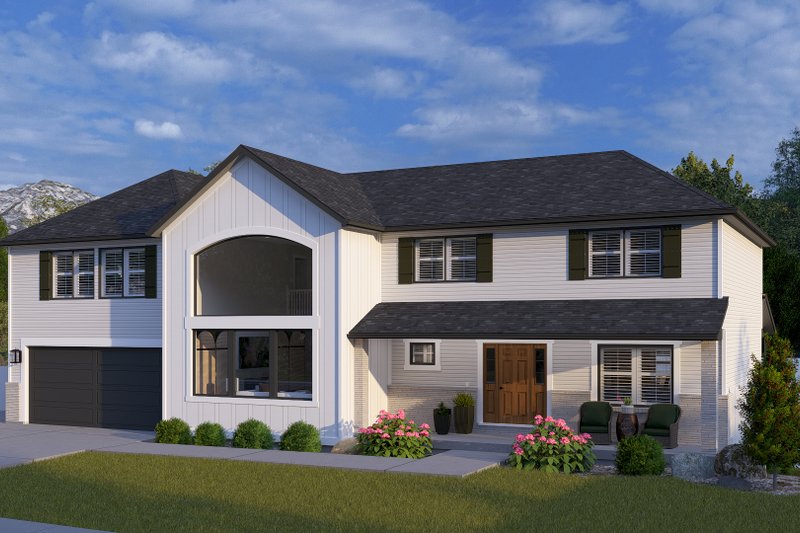 Dream House Plan - Exterior - Front Elevation 3 for Traditional House Plan #1060-427 - 4 bed, 2.5 bath