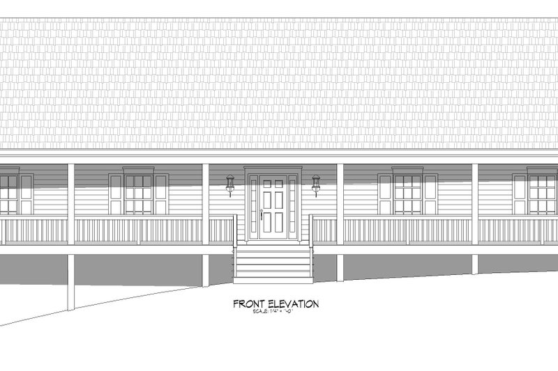 Home Plan - Exterior - Other Elevation 2 for Traditional House Plan #932-414 - 3 bed, 2.5 bath