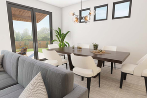 Interior - Dining Room for Contemporary House Plan #48-1056 - 3 bed, 2 bath
