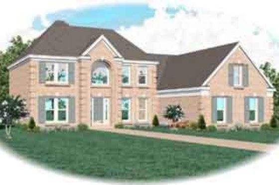 Exterior - Front Elevation for Traditional House Plan #81-524 - 4 bed, 2.5 bath