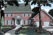 Colonial Style House Plan - 4 Beds 2.5 Baths 2768 Sq/Ft Plan #312-593 