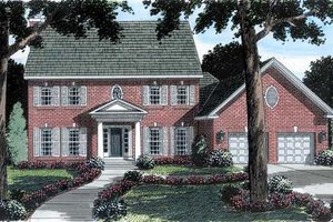 Colonial Exterior - Front Elevation Plan #312-593