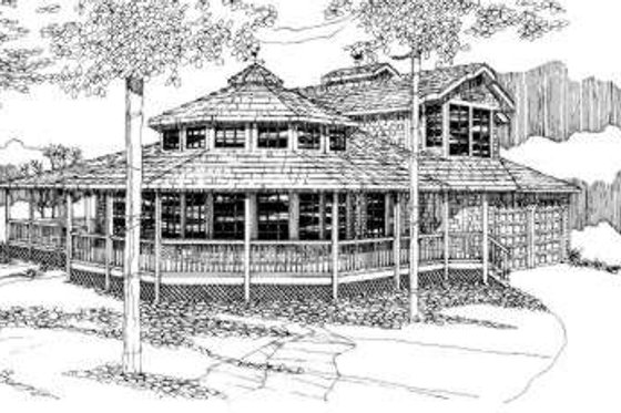 Exterior - Front Elevation House Plan #303-430 - 4 bed, 2.5 bath