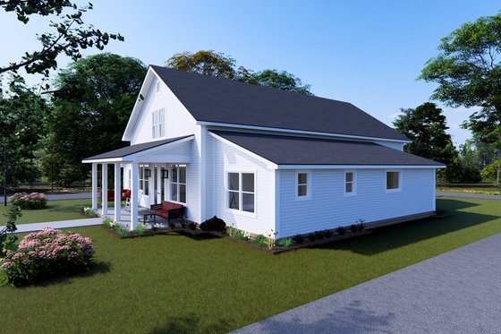Exterior - Other Elevation for Farmhouse House Plan #513-2254 - 4 bed, 3 bath