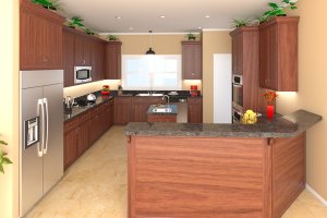 Interior - Kitchen for Craftsman House Plan #21-308 - 4 bed, 2.5 bath