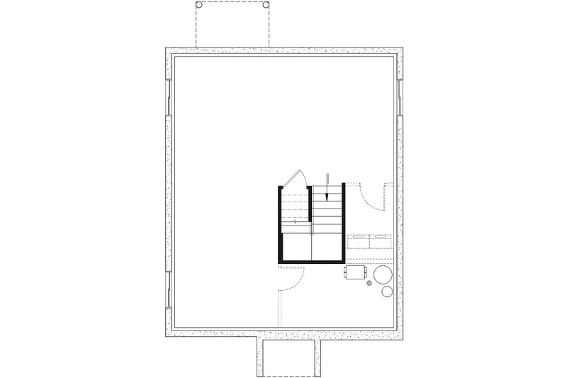 Dream House Plan - Floor Plan - Lower Floor for Cottage House Plan #23-115 - 2 bed, 1 bath