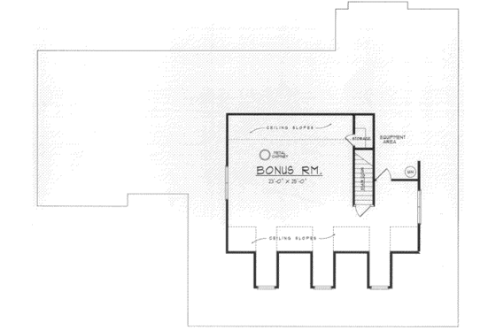 Floor Plan - Other Floor for Country House Plan #40-321 - 3 bed, 2 bath
