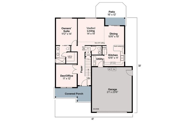 Home Plan - Floor Plan - Main Floor Plan #124-684