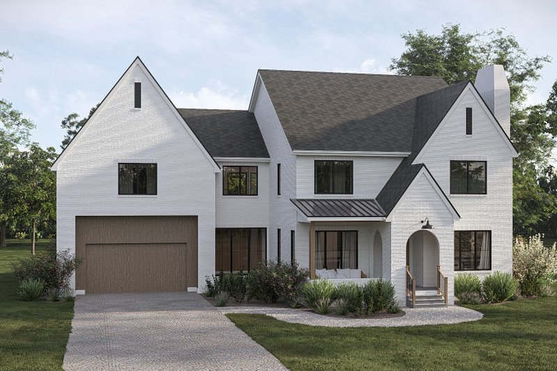 House Design - Exterior - Front Elevation 4 for Cottage House Plan #455-767 - 5 bed, 3.5 bath