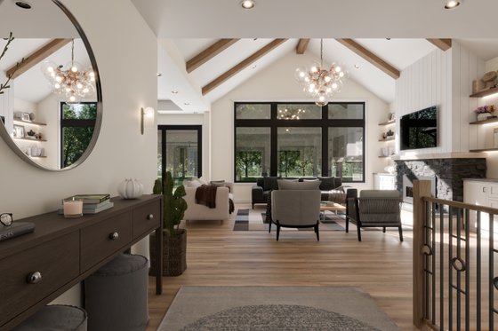 Interior - Family Room 2 for Country House Plan #1089-52 - 3 bed, 2.5 bath