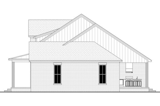 Exterior - Other Elevation 1 for Farmhouse House Plan #430-421 - 3 bed, 3.5 bath