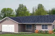 Adobe / Southwestern Style House Plan - 3 Beds 2 Baths 1484 Sq/Ft Plan #1-277 