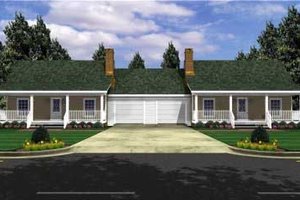 Ranch Exterior - Front Elevation Plan #21-128