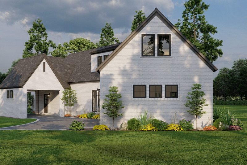 House Plan Design - Exterior - Rear Elevation for Modern House Plan #923-198 - 3 bed, 3 bath