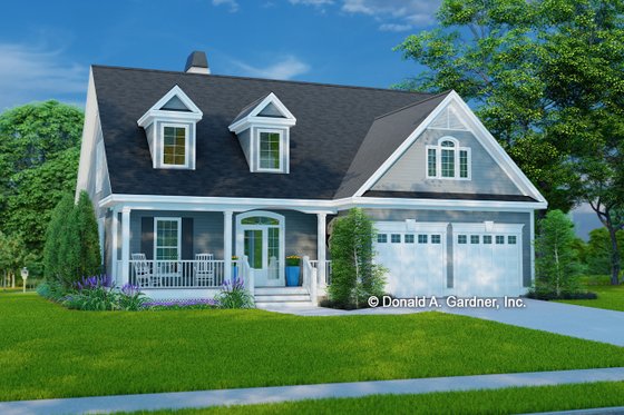 Exterior - Front Elevation 3 for Country House Plan #929-52 - 3 bed, 2.5 bath