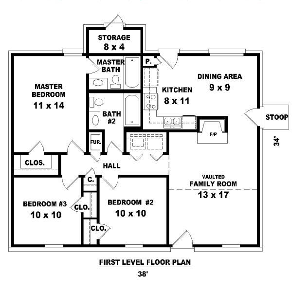 Traditional Floor Plan - Main Floor Plan #81-13855