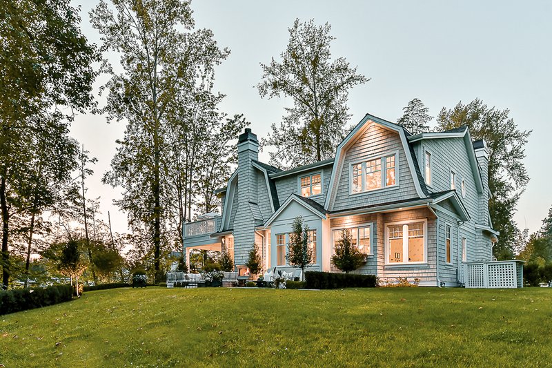 House Blueprint - Exterior - Rear Elevation 3 for Beach House Plan #1114-17 - 3 bed, 3.5 bath