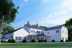 Barndominium Exterior - Front Elevation Plan #1107-17