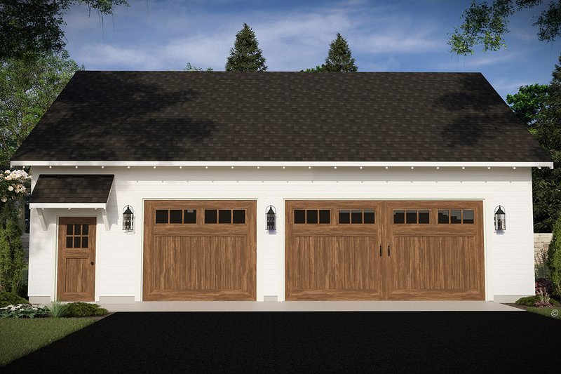 Architectural House Design - Exterior - Front Elevation 3 for Farmhouse House Plan #51-1573 - 1 bed, 1 bath